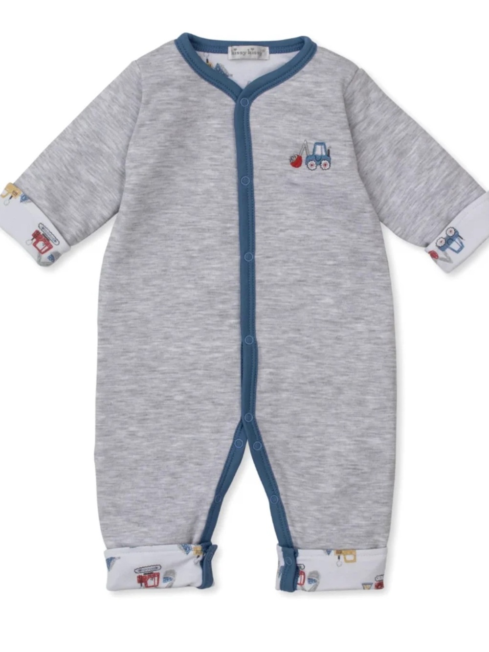 Kissy Kissy Construction Digger Reversible Playsuit